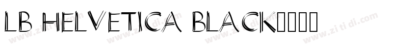 LB HELVETICA BLACK字体转换